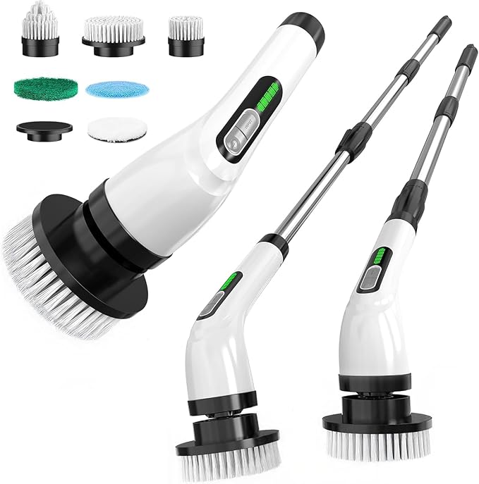 Electric Spin Scrubber for Cleaning Bathroom: